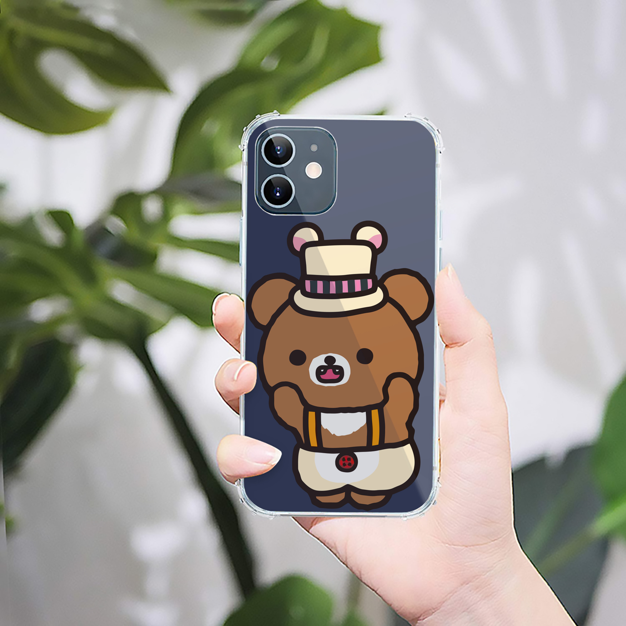 （画像用） リラックマ リラックマ キイロイトリ Rilakkuma Korilakkuma Kiiroitori 【iPhone 12シリーズ対応】透明スマホケース（クリアソフトケース）